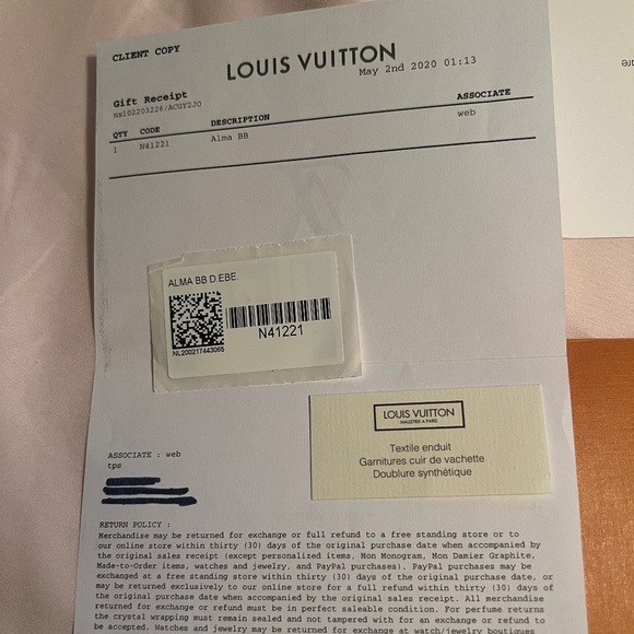 REAL LV Alma BB bag - Picture 1 of 14